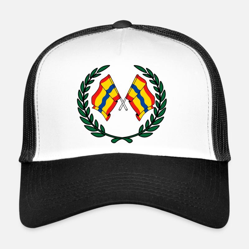 Couronne de laurier des drapeaux de la province d'Overijssel Casquette trucker 