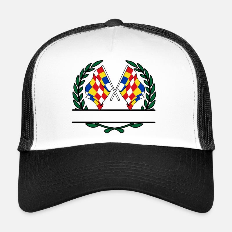 Drapeaux province d'Anvers Belgique couronne de laurier Casquette trucker 