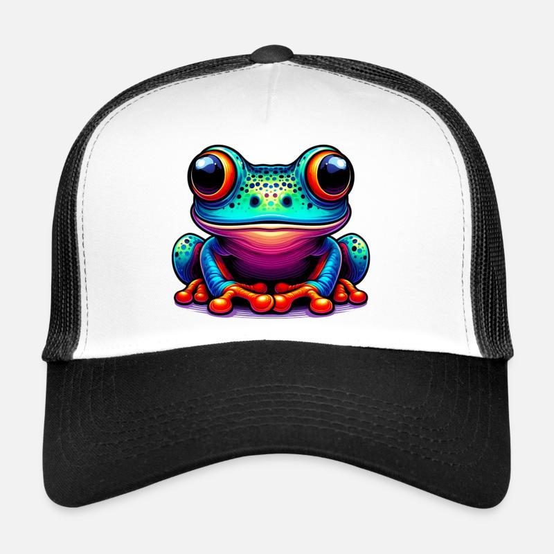 Frosch - Trucker Cap - Weiß/Schwarz