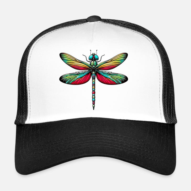 Libelle - Trucker Cap - Weiß/Schwarz