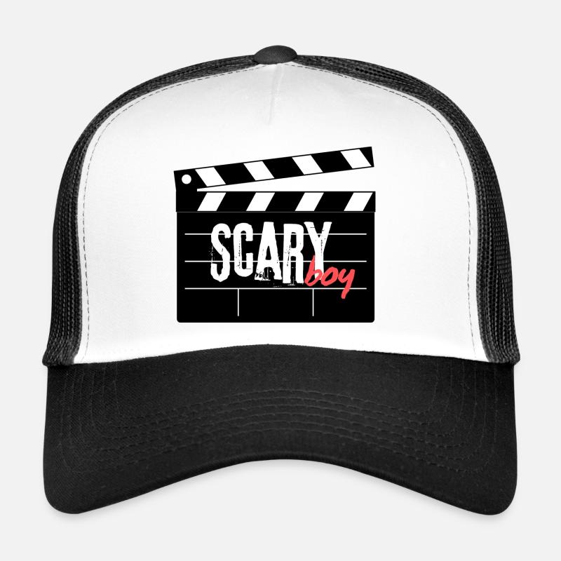 Scary Boy Film Clapperboard Design Casquette trucker 