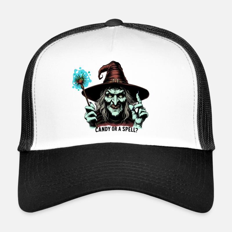 Candy or a spell ?? - Trucker Cap - white/black