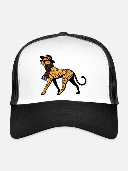 Leopard chic - Trucker Cap - white/black - Front