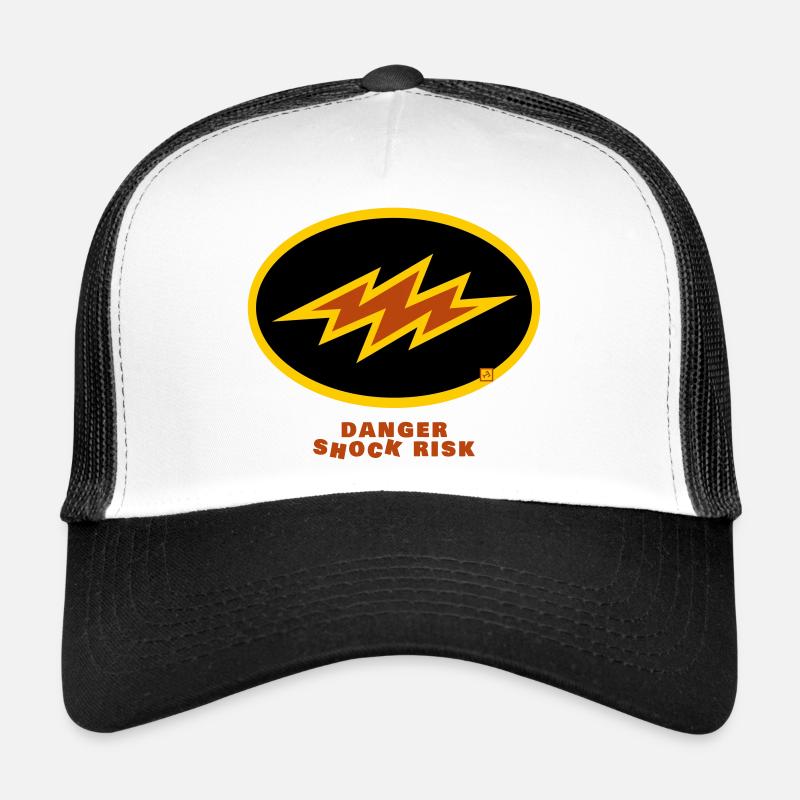 shock risk - Trucker Cap - white/black