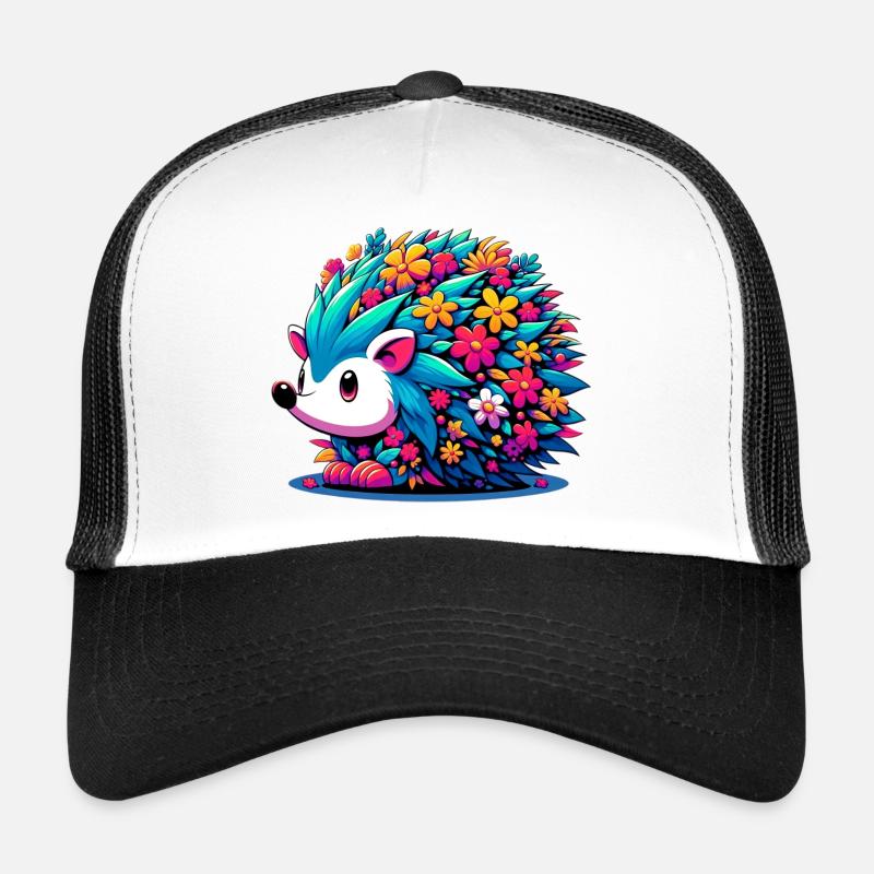 Igel - Trucker Cap - Weiß/Schwarz