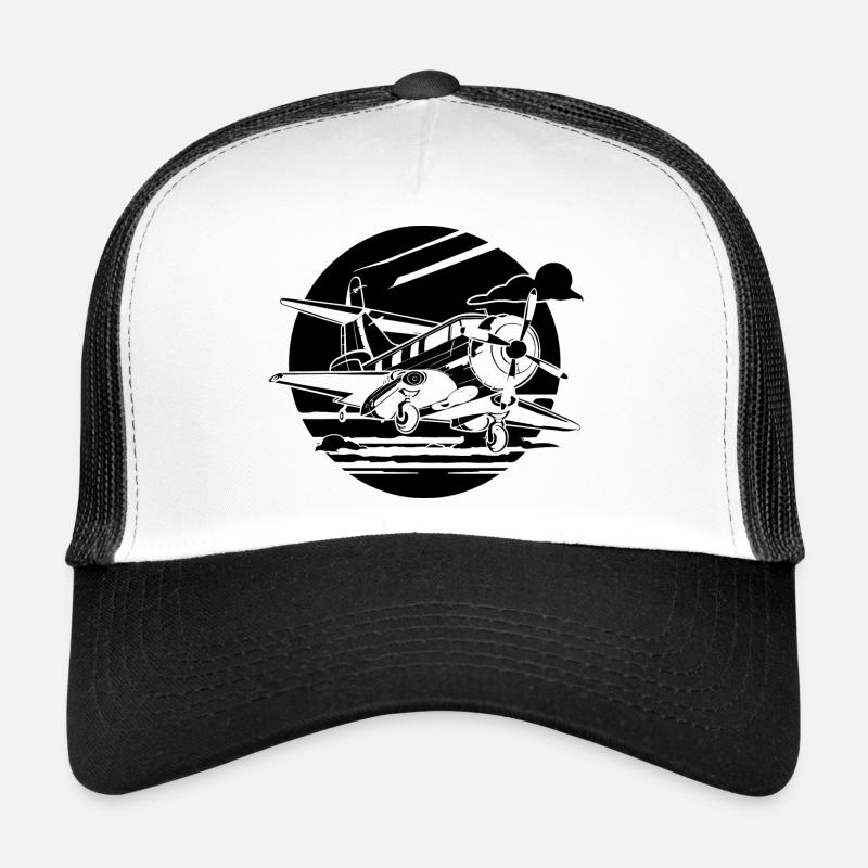 Propeller Plane Drawing Trucker Cap