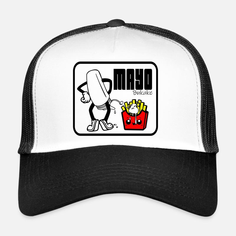 Mit Mayo - Trucker Cap - Weiß/Schwarz