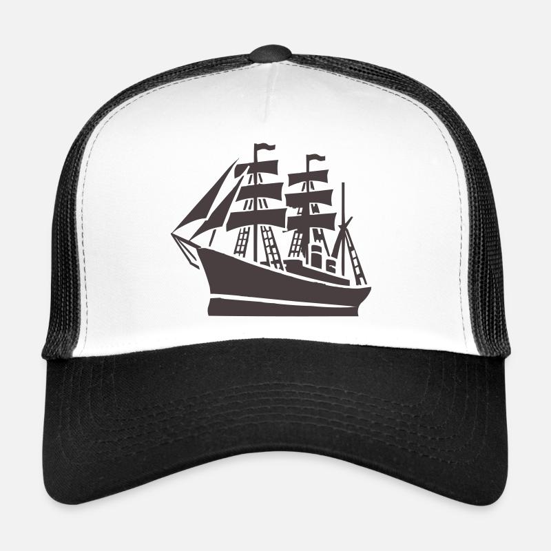 Schiff Schifffahrt - Trucker Cap - Weiß/Schwarz