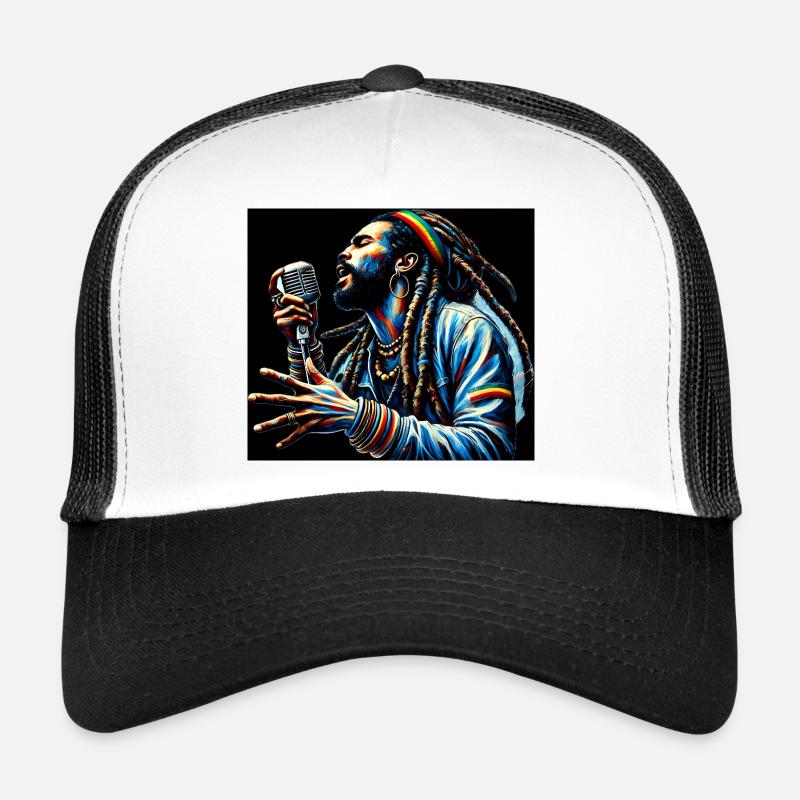 Vibrations des dreadlocks Casquette trucker 