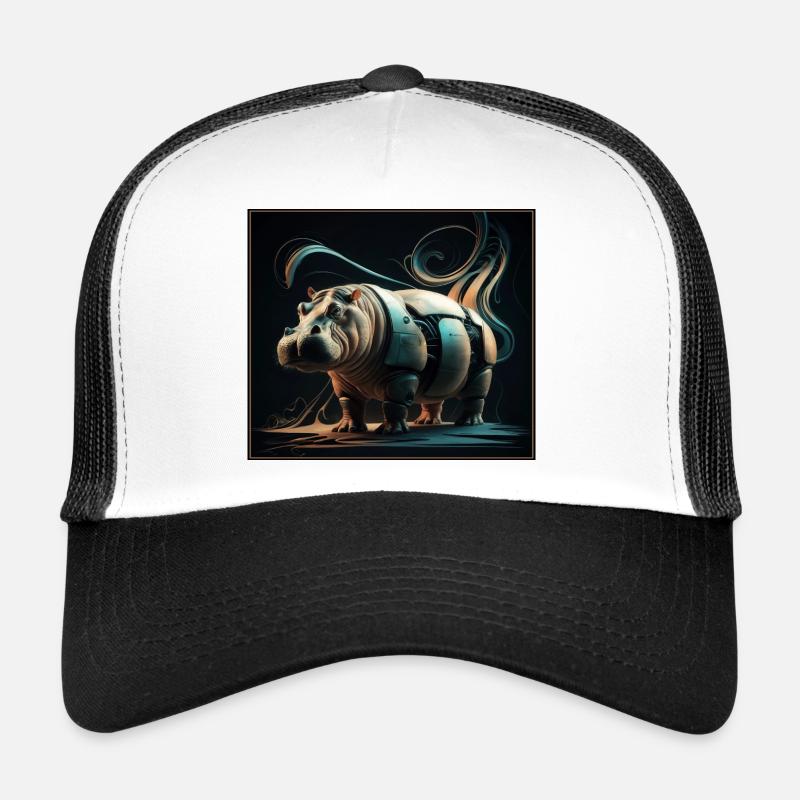 Mechanical Hippopotamus Trucker Cap