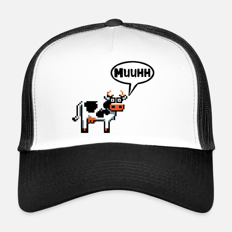 Servus Moin Kuh Hallo Morgen Hello Guten Tag - Trucker Cap - Weiß/Schwarz