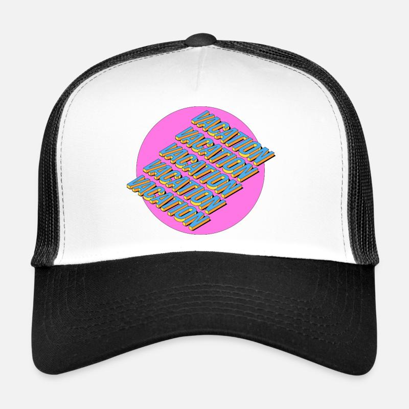 Vacances – Lettrage rétro 3D Casquette trucker 