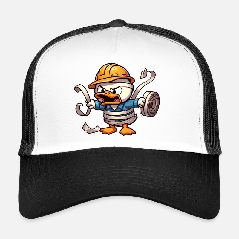 Ducks Ouvrier du bâtiment : l’humour dans le style de chantier de construction Casquette trucker 