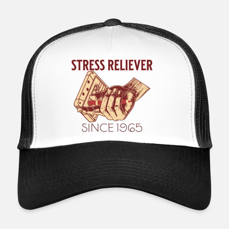 Stress reliever - Trucker Cap - Weiß/Schwarz