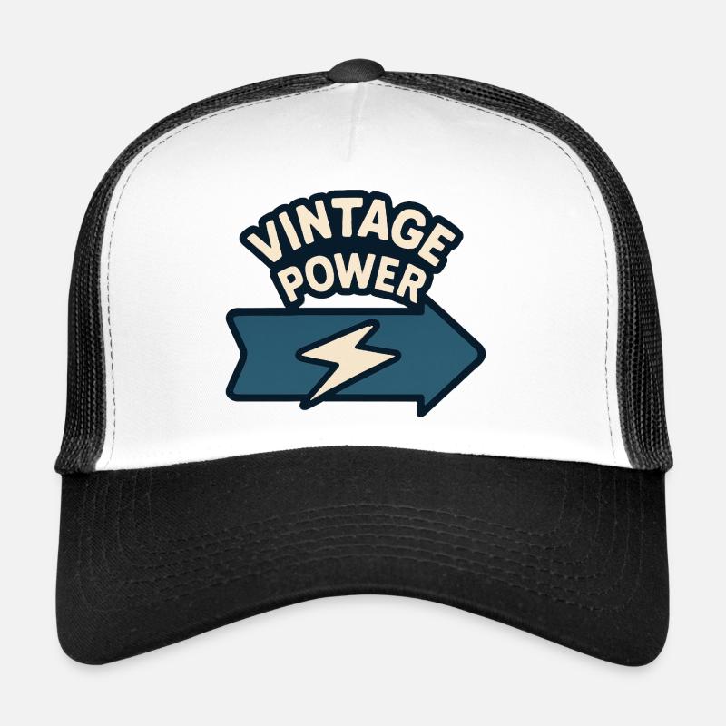 Stylized Arrow & Lightning Trucker Cap