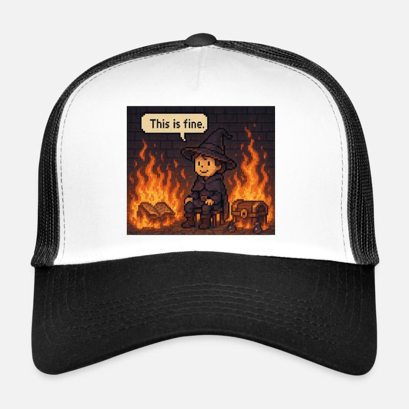 This Is Fine Trucker Cap