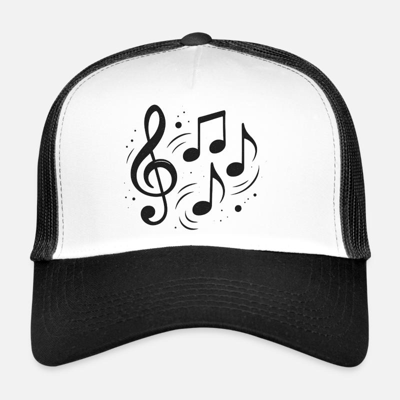 Notes abstraites et conception de croquis de musique Casquette trucker 