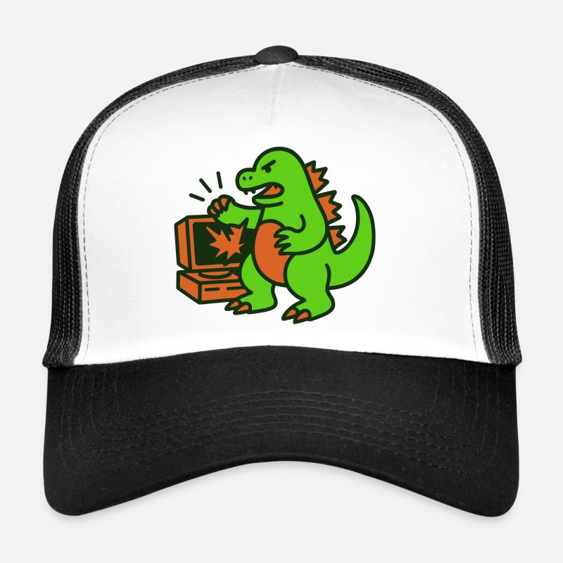 Dragon vs ordinateur Casquette trucker 