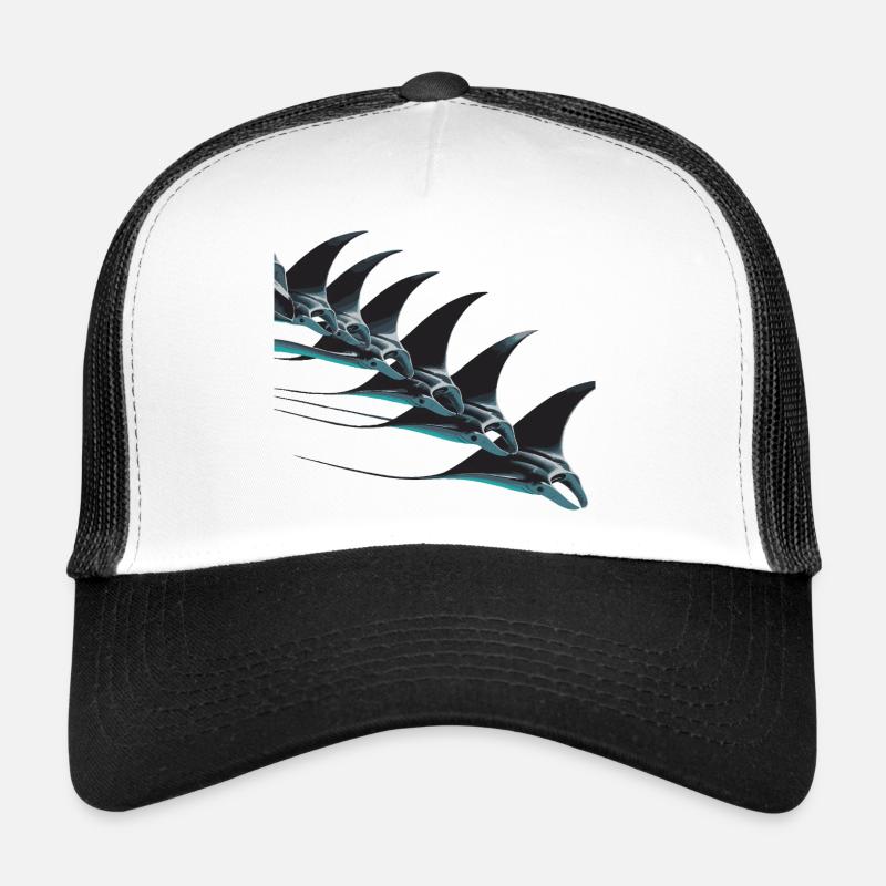 Banc de raies manta – Un monde sous-marin élégant Casquette trucker 