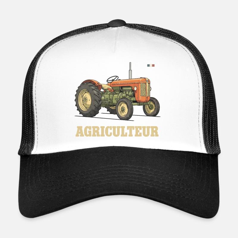 French farmer - Trucker Cap - white/black