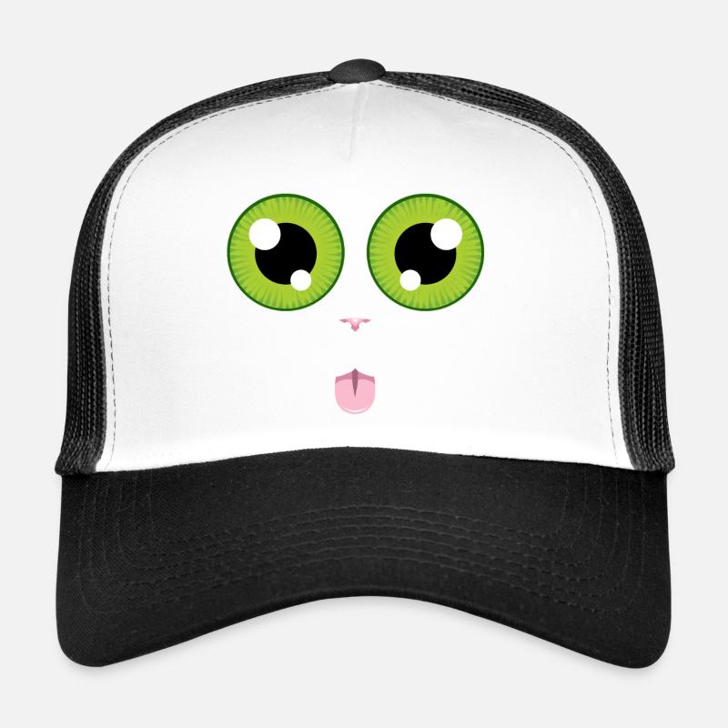 Le chat tire la langue Casquette trucker 