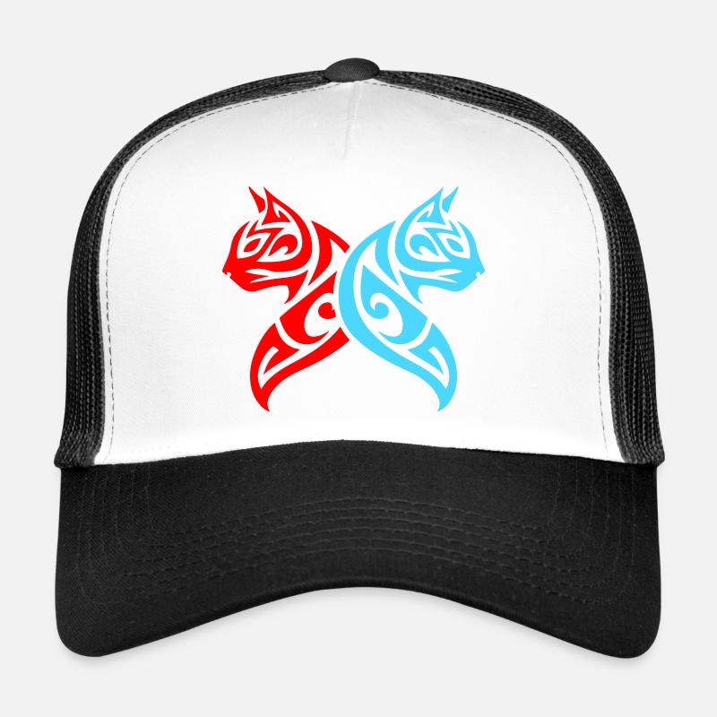 Chats Tribal Cat Design Casquette trucker 