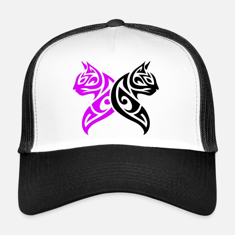 Chats Tribal Cat Design Casquette trucker 