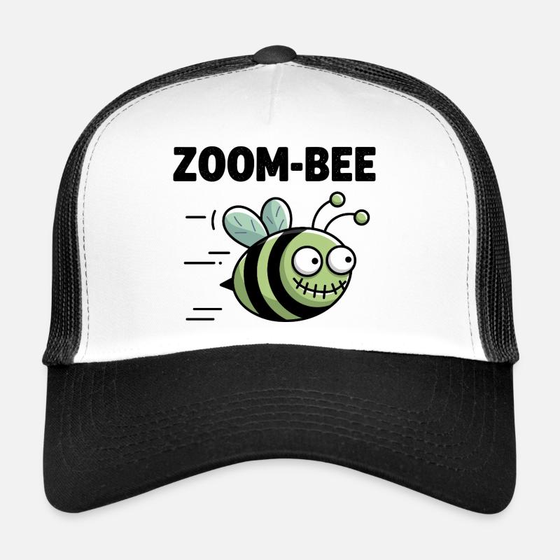 Zoom-Bee Funny Bee Graphic For Tech Fans Trucker Cap