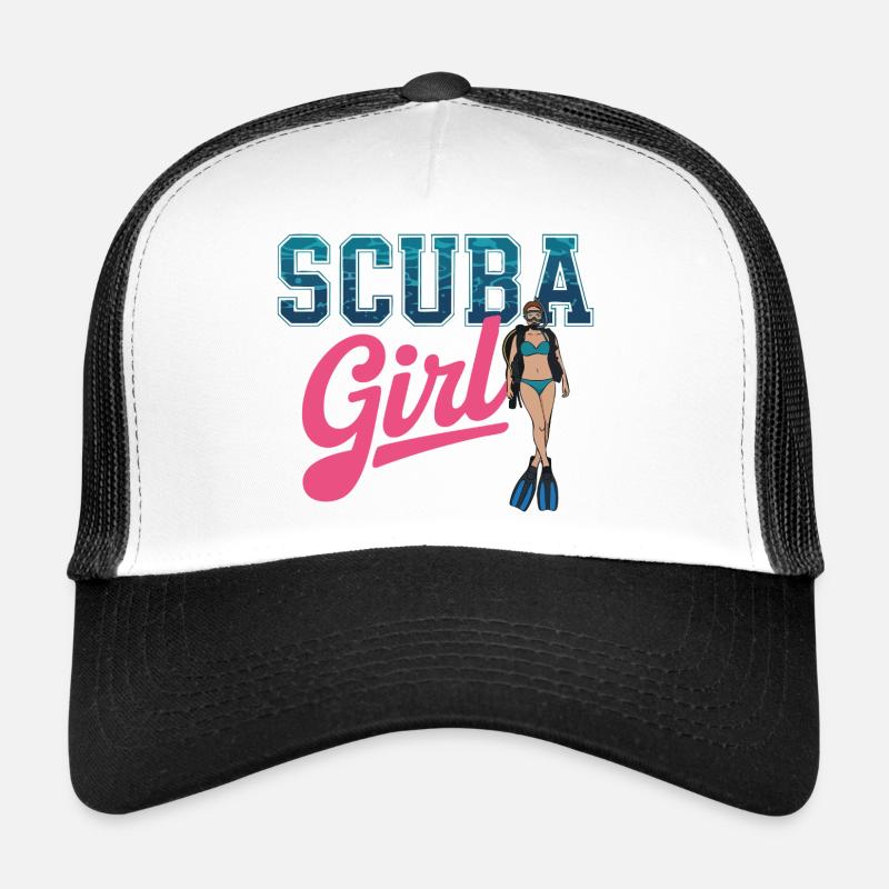 Conception de plongée sous-marine pour fille Casquette trucker 