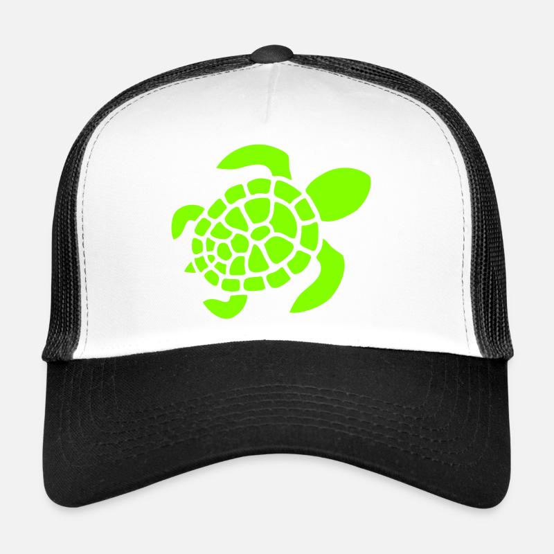 Turtle Logo Turtle Shell Pattern Icon Trucker Cap