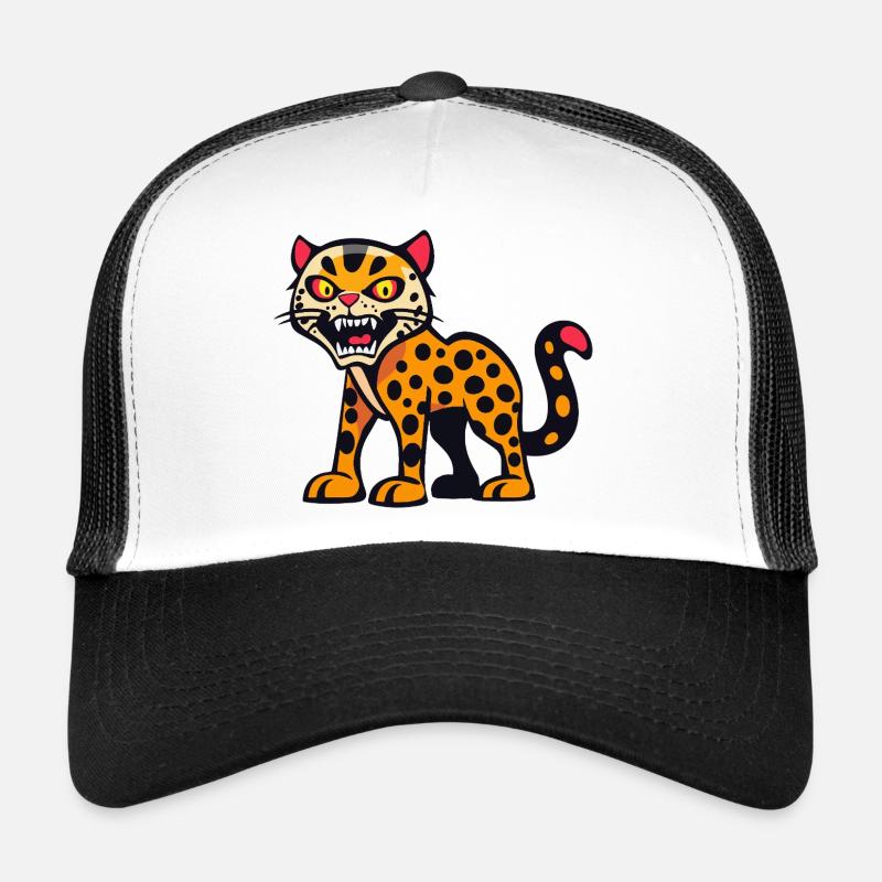 Léopard Halloween Bande dessinée drôle Casquette trucker 