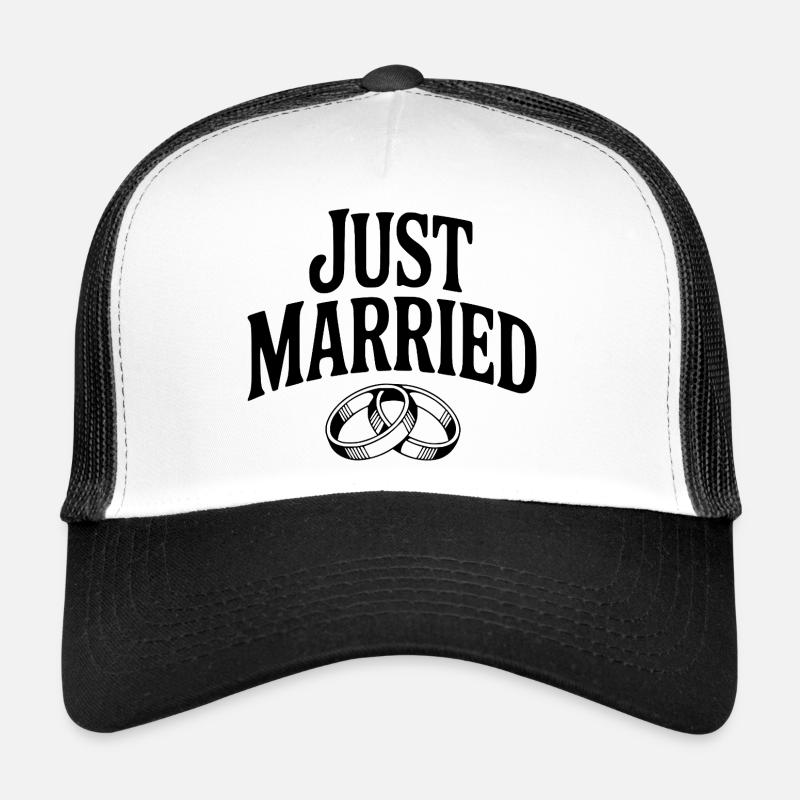Just Married Trucker Cap