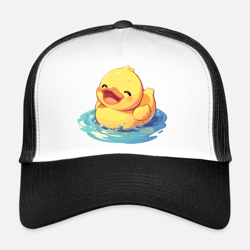 Enten Ente - Trucker Cap - Weiß/Schwarz