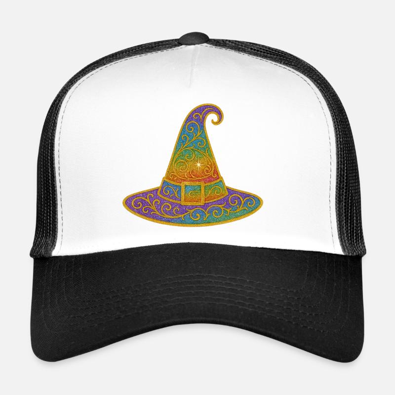 Regenbogen Glitzer Hexenhut Trucker Cap