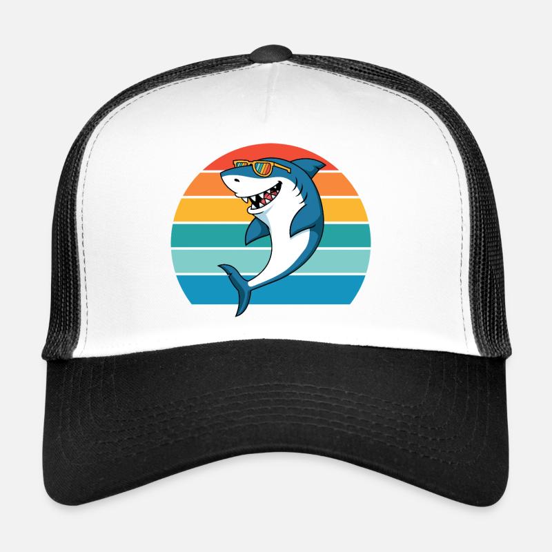 Shark, Sea Creature, Predator, Shark, Great White Shark Trucker Cap