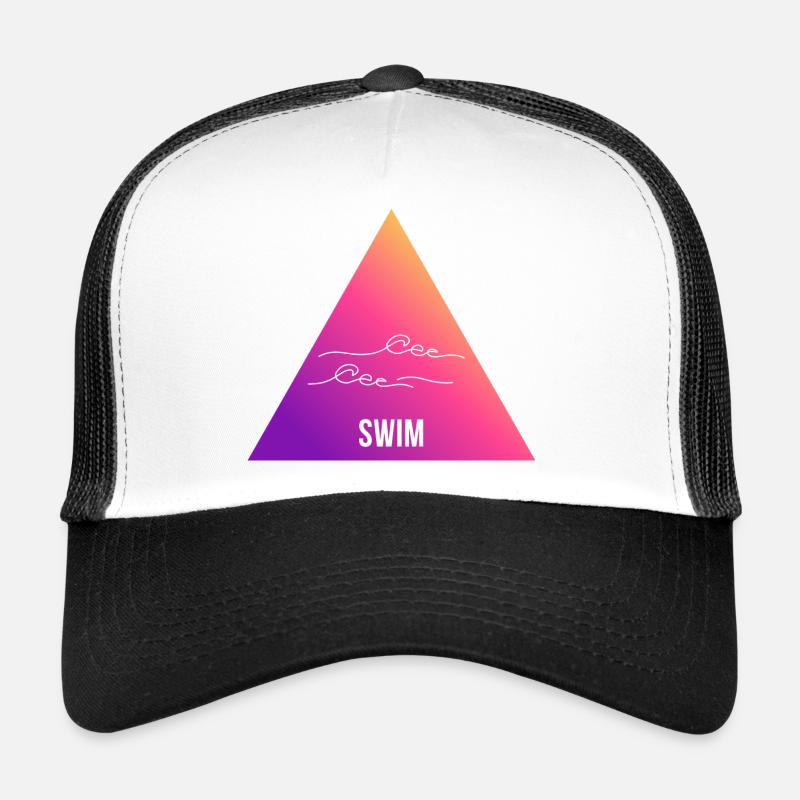 Natation Gradient Triangle Vagues Casquette trucker 