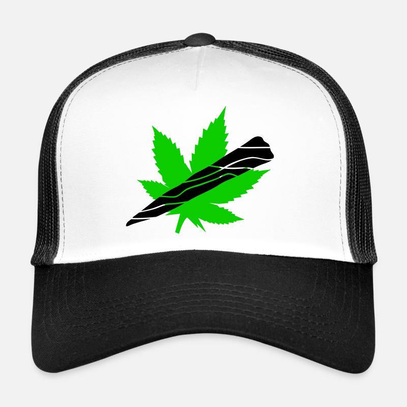 Néon Feuille De Cannabis Graphique Casquette trucker 