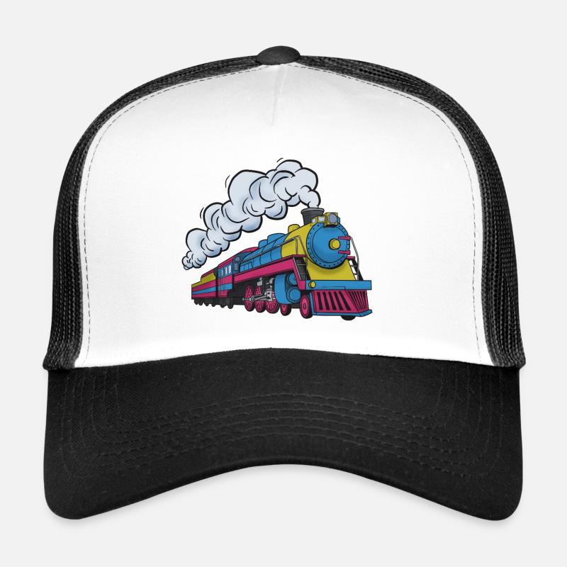 Dampflokomotive Farbexplosion Trucker Cap