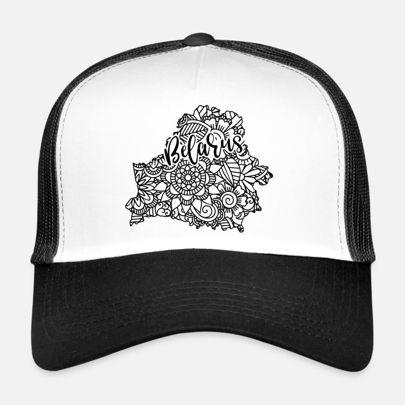 Belarus Map Mandala Eastern Europe Minsk Trucker Cap