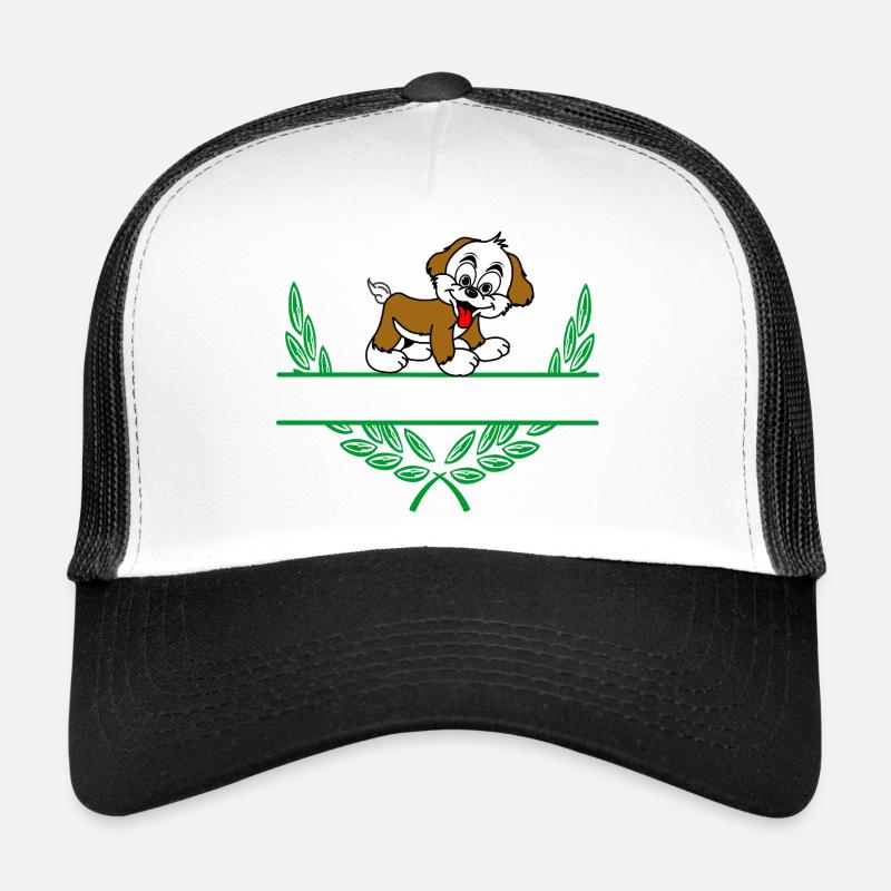 Doggie Laurel Wreath with Namespace Trucker Cap