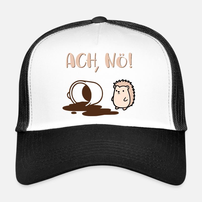 Coffee Mood Day Hedgehog Trucker Cap