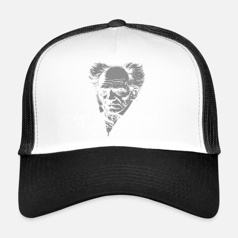 Citation du portrait de Schopenhauer Casquette trucker 