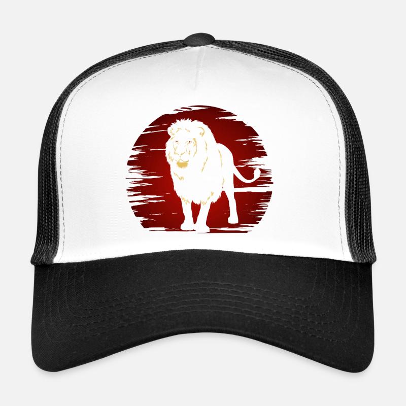 Lion dans l’obscurité Casquette trucker 