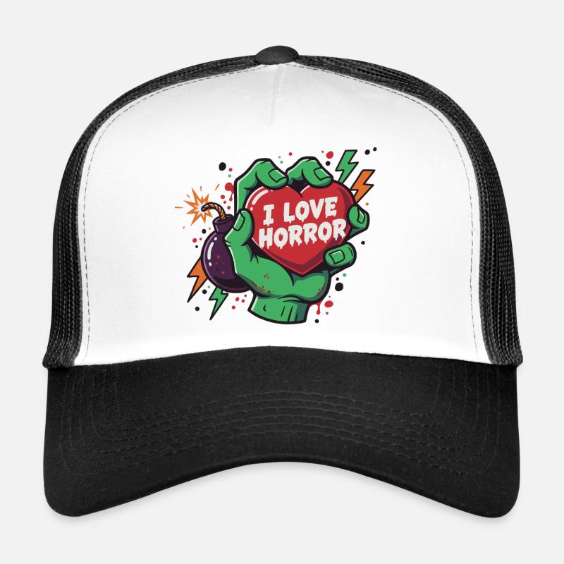 HorrorHerz in Zombiehand Trucker Cap