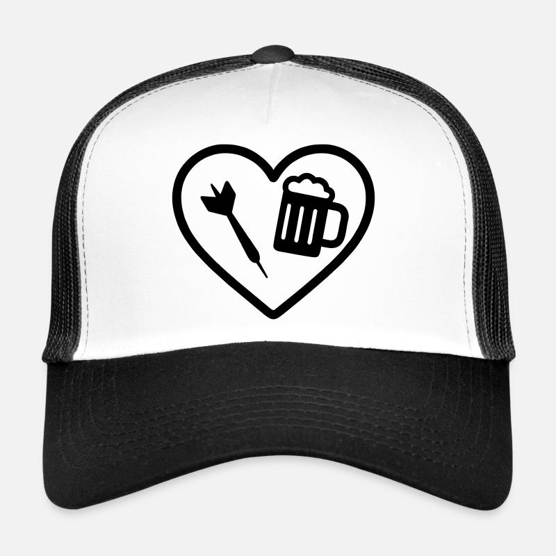Bière Heart Darts Casquette trucker 