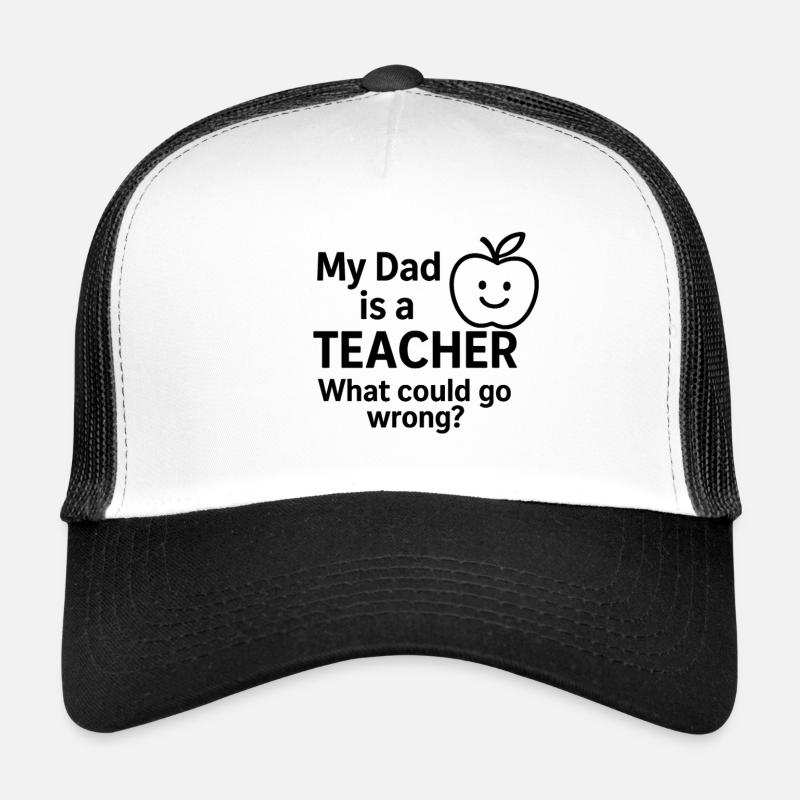 Diction joyeuse - Casquette trucker  - blanc/noir