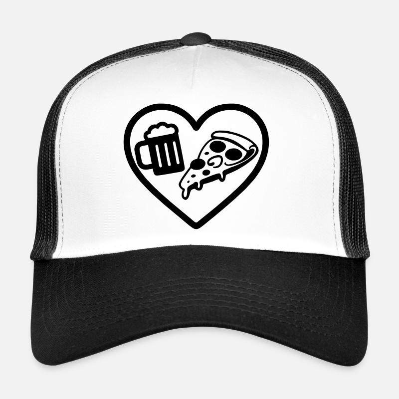 Heart Pizza Beer Trucker Cap