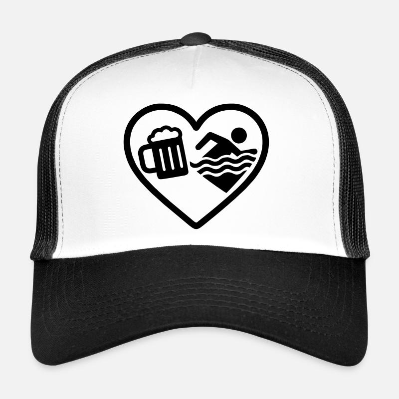 Herzschwimmendes Bier Trucker Cap
