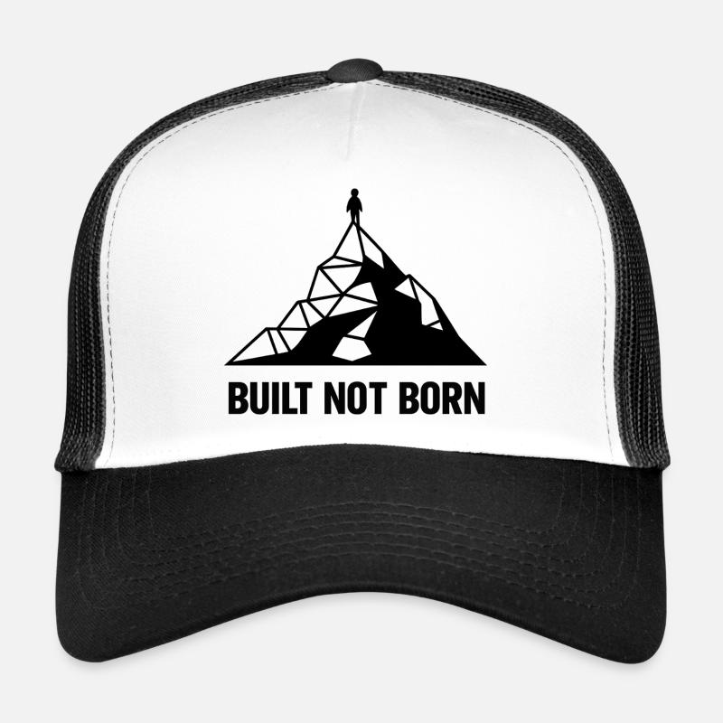 Construit Not Born Peak - Casquette trucker  - blanc/noir