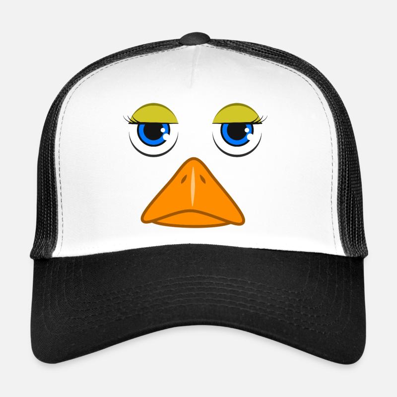 Cute Duck Face Funny Bird Mallard Quack Lover Art Trucker Cap